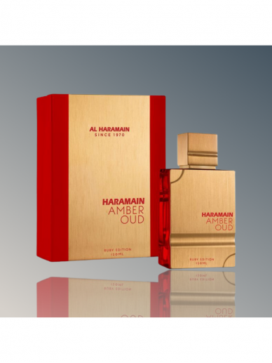 Al Haramain Amber Oud Ruby Edition (Maison Francis Kurkdjian Baccarat Rouge 540) arābu smaržas