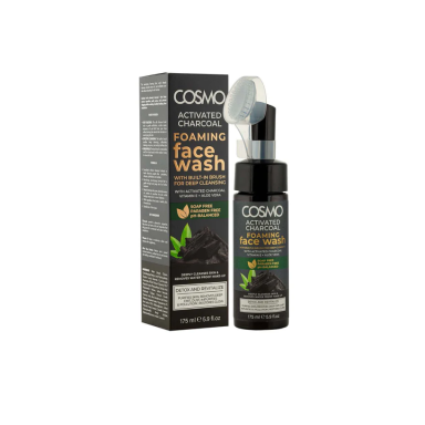 Cosmo Activated Charcoal Foaming Face Wash 175Ml