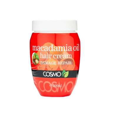„Cosmo Macadamia Oil“ Pažeistų Plaukų Kremas, 500 Ml „Cosmo Macadamia Oil“ Pažeistų Plaukų Kremas, 500 Ml