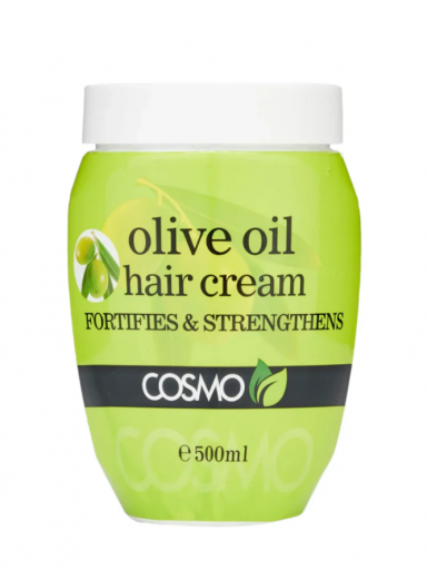 „Cosmo“ Alyvuogių Aliejaus Stiprinamasis Plaukų Kremas 500 Ml „Cosmo“ Alyvuogių Aliejaus Stiprinamasis Plaukų Kremas 500 Ml
