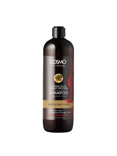 Cosmo argana eļļas un kviešu proteīna šampūns 480 ml Cosmo argana eļļas un kviešu proteīna šampūns 480 ml