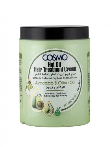 „Cosmo Hot Oil“ Plaukų Priežiūros Kremas Su Alyvuogių Aliejumi 1000 Ml „Cosmo Hot Oil“ Plaukų Priežiūros Kremas Su Alyvuogių Aliejumi 1000 Ml