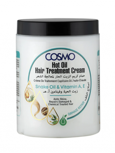 „Cosmo Hot Snake Oil“ Plaukų Priežiūros Kremas 1000 Ml „Cosmo Hot Snake Oil“ Plaukų Priežiūros Kremas 1000 Ml