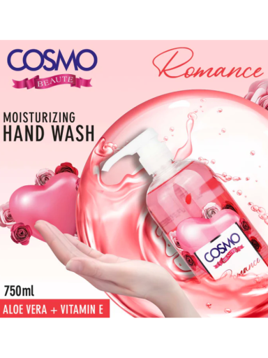 Cosmo Romance Moisturizing Hand Wash 750ml Cosmo Romance Moisturizing Hand Wash 750ml