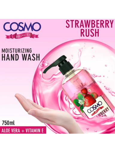 Cosmo Strawberry Moisturizing Hand Wash 750ml Cosmo Strawberry Moisturizing Hand Wash 750ml