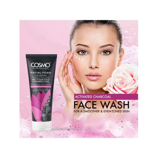 Cosmo Activated Charcoal Facial Foam 100G 1