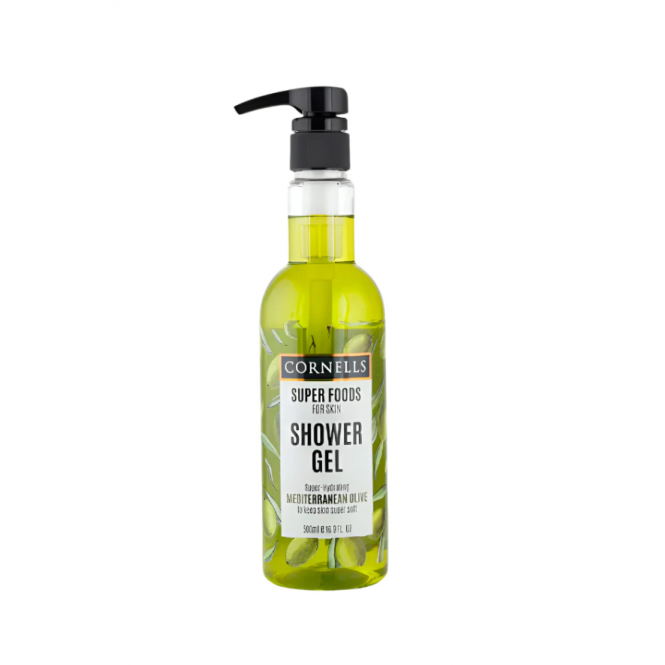 „Cornells“ Viduržemio Jūros Alyvuogių Dušo Želė 500 Ml „Cornells“ Viduržemio Jūros Alyvuogių Dušo Želė 500 Ml