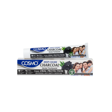 Cosmo Deep Clean Charcoal Herbal Toothpaste 100g Cosmo Deep Clean Charcoal Herbal Toothpaste 100g