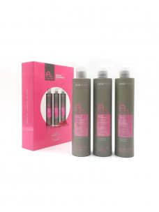 E-LINE COLOR PACK - do włosów farbowanych - szampon, odżywka, utrwalacz koloru