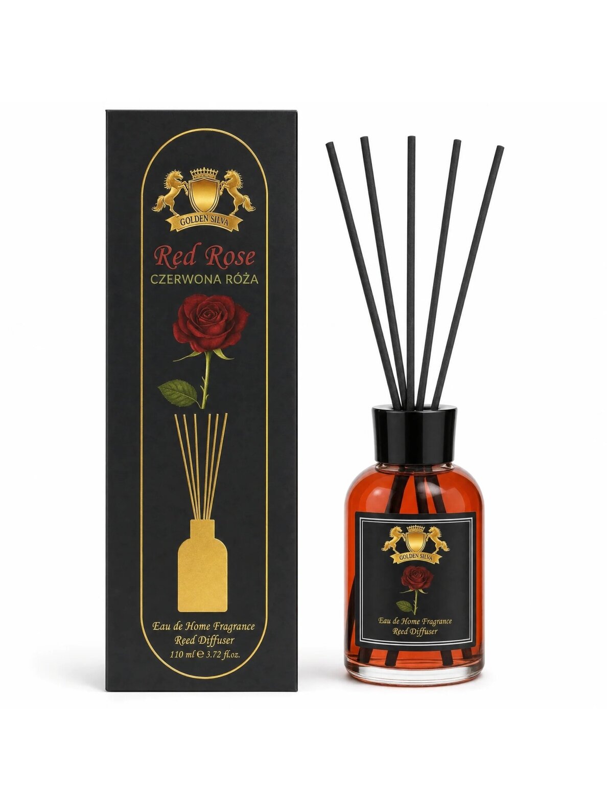 Golden Silva Red Rose